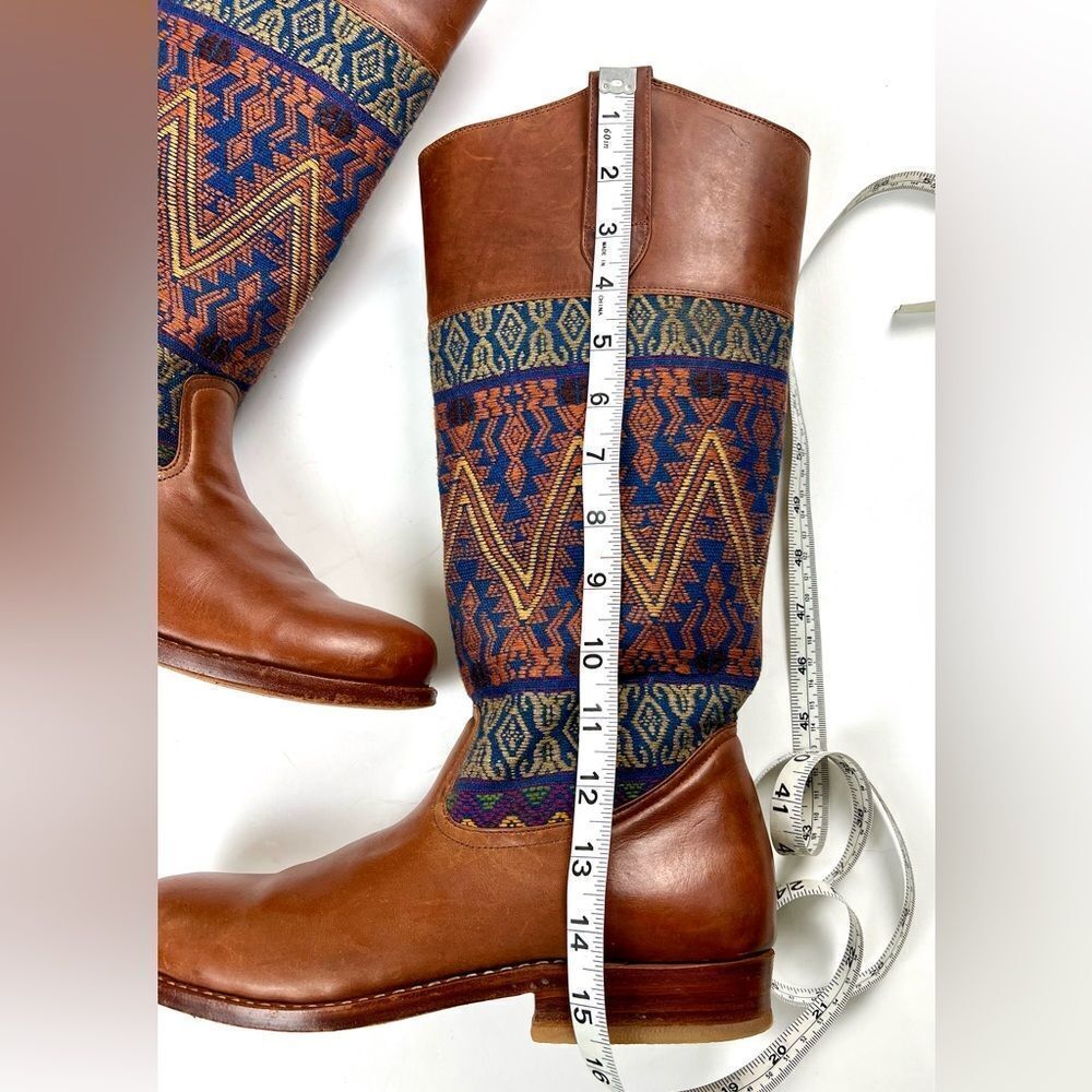 Teysha Leather Riding Boots/Aztec Textile - Picture 14 of 16